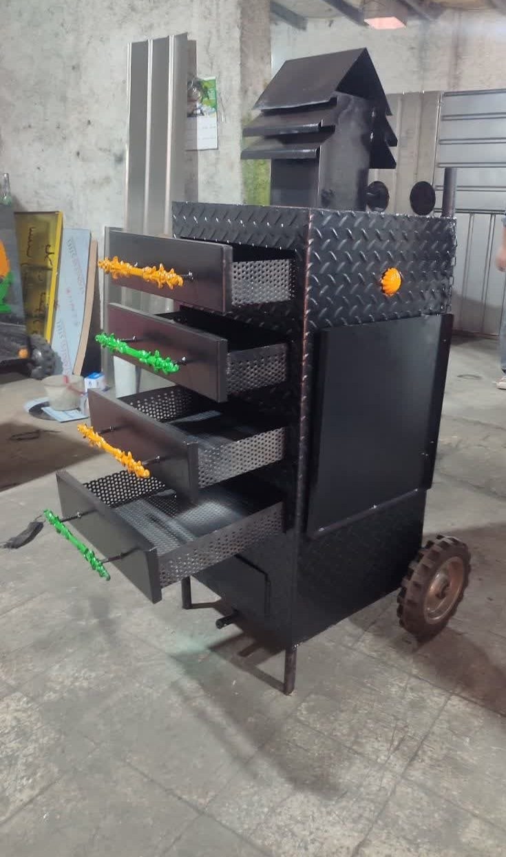 دستگاه سیب زمینی تنوری 4 کشو همه کاره، کمپیر سیب زمینی و بلال تنوری