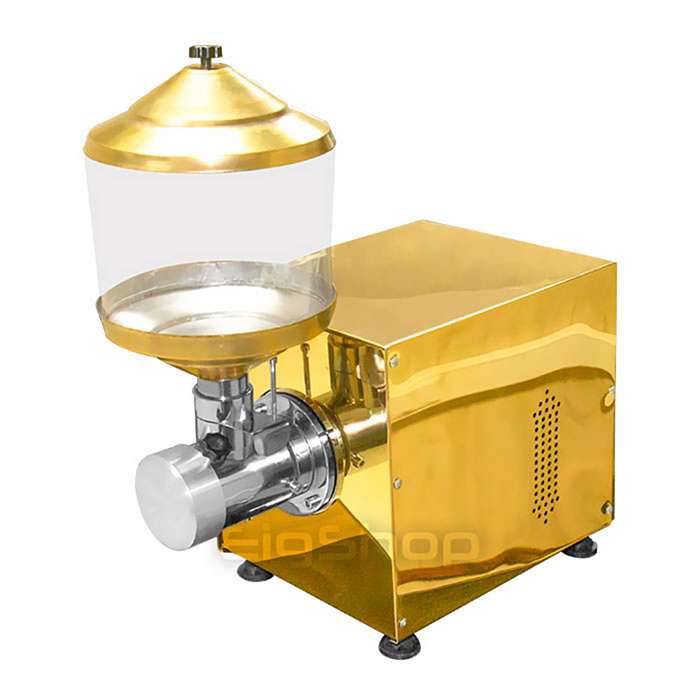 دستگاه کره گیر بادام زمینی و مغزیجات مدل لاکچری طلائی